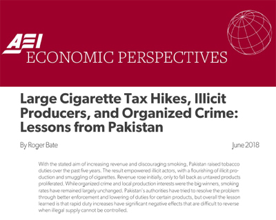 Large cigarette tax hikes, illicit producers, and organized crime: Lessons from Pakistan